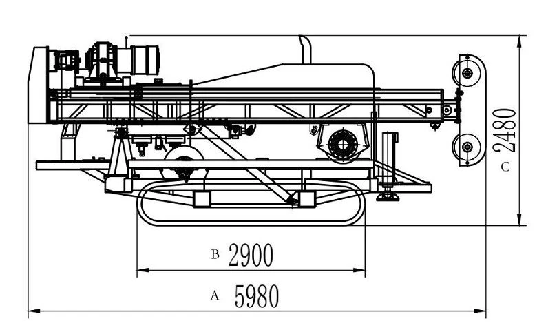 CDC-6 dimension hyd-6 drilling rig